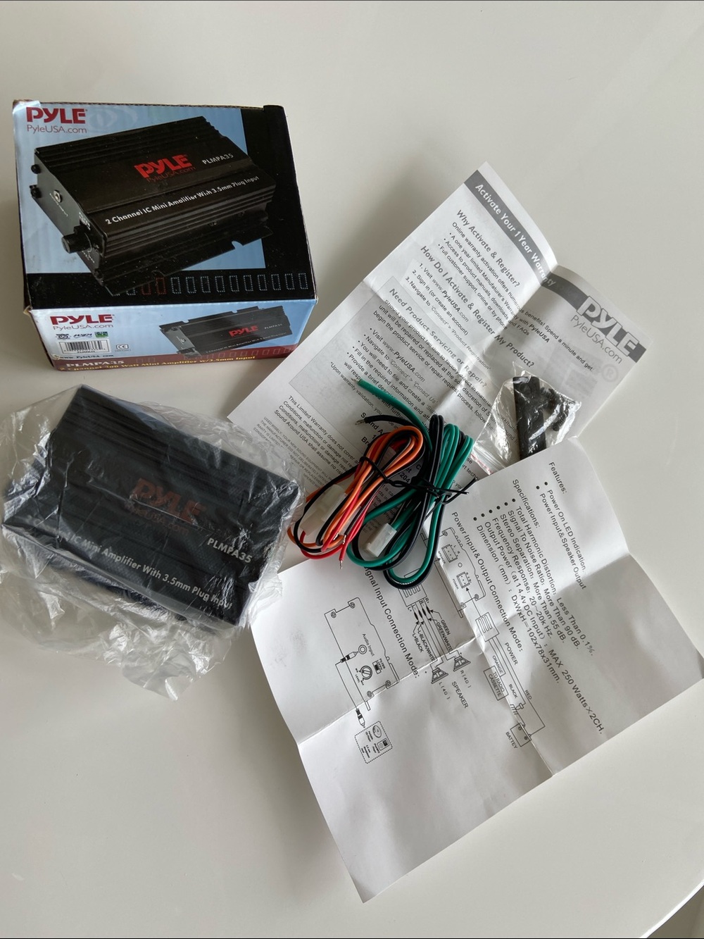 Pyle PLMPA35 2-Channel Mini Amplifier